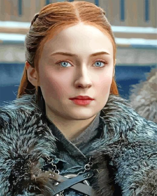 Sansa Stark Game of Thrones Paint by number