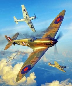 Spitfires paint by numbers