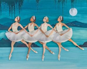 Swan Lake Ballerinas Paint by numbers