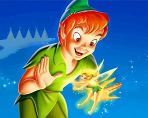 Tinkerbell And Peter Pan paint by numbers