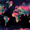 World Map Artwork paint by numbers
