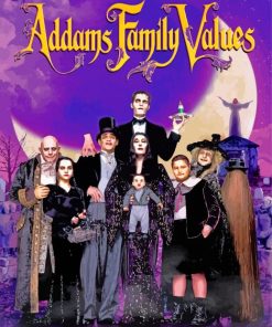 Addams Family paint by numbers