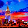 Aesthetic Galata Tower paint by number