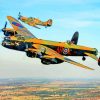 Avro Lancaster Heavy Bomber paint by number
