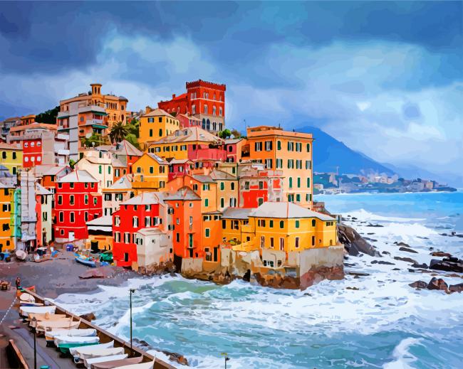 Boccadasse italy paint by number