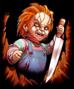 Chucky Doll Movie paint by number
