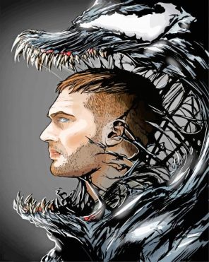 Eddie Brock Venom Art paint by number
