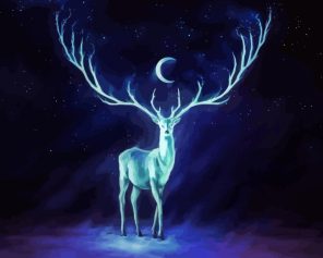 Fantasy Stag paint by numbers