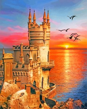 Gaspra Swallows Nest Castle paint by numbers
