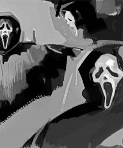 Ghostface art paint by number