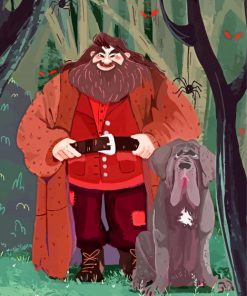 Hagrid And His Dog paint by number