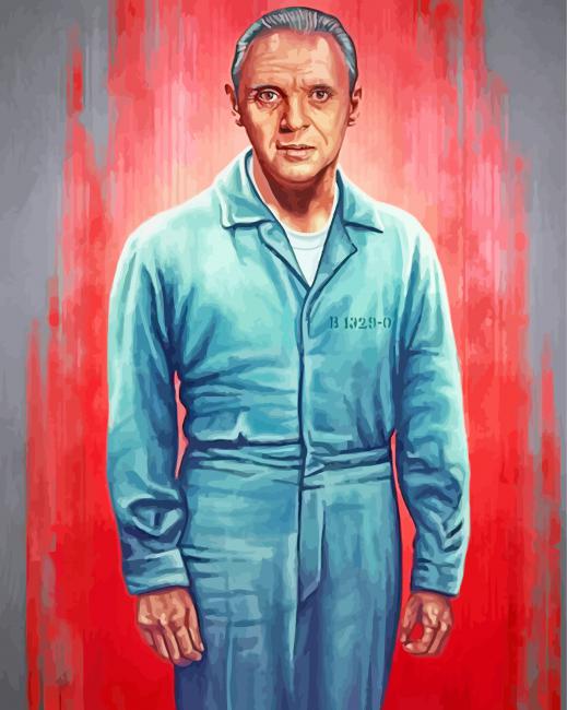 Hannibal Lecter Illustration paint by numbers