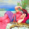 John William Godward Noon Day Rest paint by numbers