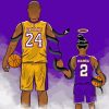 Kobe And Daughter paint by numbers