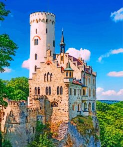 Lichtenstein Castle paint by number