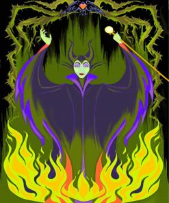 Maleficent Witcher paint by numbers