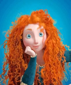 Merida The Brave Princess paint by number