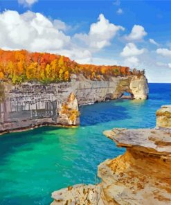 Pictured Rocks National Lakeshore paint by number