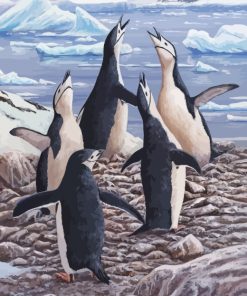 Polar Penguins paint by numbers