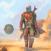 Star Wars The Mandalorian Art Paint by numbers