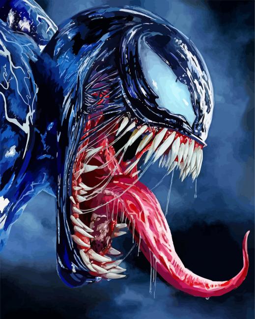 Venom movie paint by number