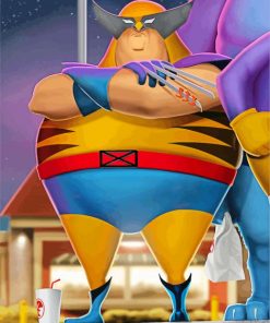 Aesthetic Fat Hero paint by number