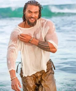 Aesthetic Jason Momoa paint by number