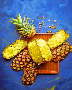 Aesthetic Pineapple Fruit paint by numbers
