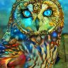 Artistic Owl paint by numbers