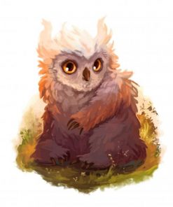 Baby Owlbear paint by numbers