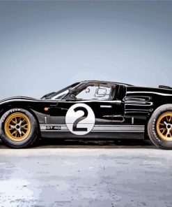 black Ford Gt40 paint by number