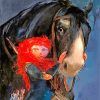 Brave Merida And Her Horse paint by number