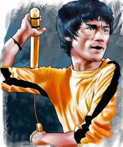 bruce lee art paint by numbers