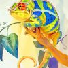 cameleon art paint by number