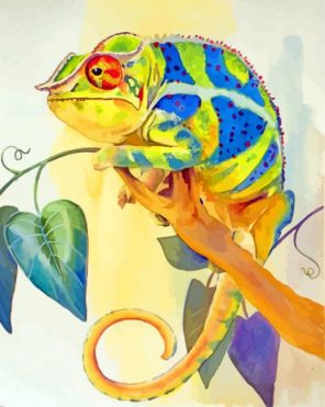 cameleon art paint by number