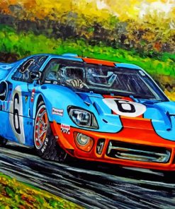 Cool Ford GT40 Car Paint by number