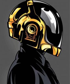 daft punk pop art paint by numbers
