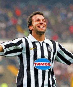 del piero juventus jersey paint by number