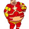 Fat Iron Man paint by numbers