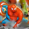 Fat Spiderman paint by number