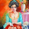 female fortune teller paint by numbers