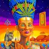 Goddess Nefertiti paint by numbers