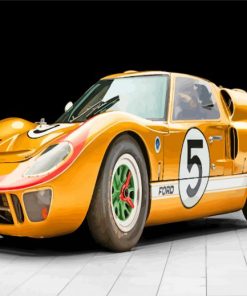 golden Ford Gt40 paint by number