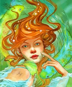 Gorgeous Pisces paint by numbers