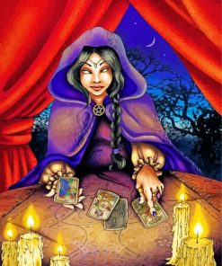 gothic fortune teller paint by numbers