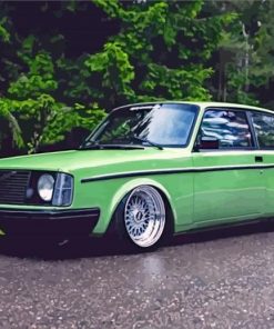 green volvo paint by number