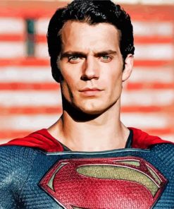 henry cavill superman paint by number
