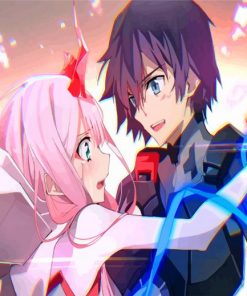 hiro and zero two dancing paint by number