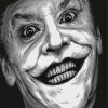 Jack Nicholson Joker Face paint by numbers
