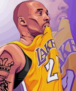 Kobe Bryant Player paint by number
